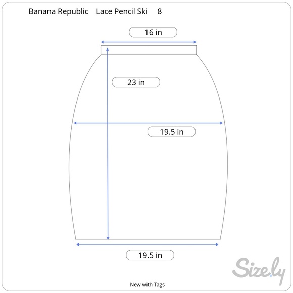 Banana Republic Lace Pencil Skirt NWT - Picture 8 of 9